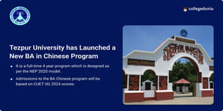 Tezpur University Launches BA in Chinese Program; Apply @tezuadmissions.in
